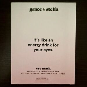 Grace & Stella Energizing Under Eye Masks (6 Pairs) New Sealed Exp 3/23/26